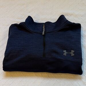 Under Armour Navy Blue Quarter-Zip Pullover